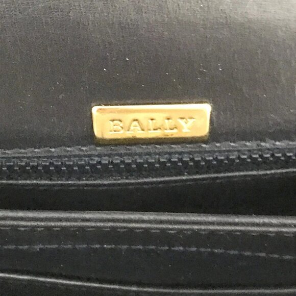 BALLY Leather Shoulder Hand Bag Navy blue/7BE1325 - Picture 12 of 15